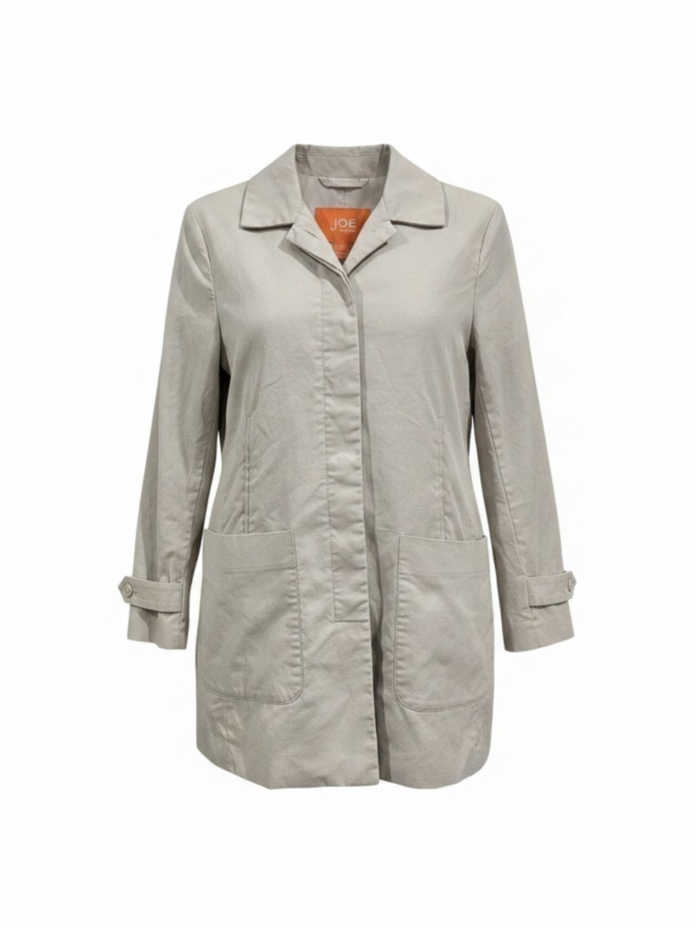 Joe Fresh Light Gray Casual Trench Coat